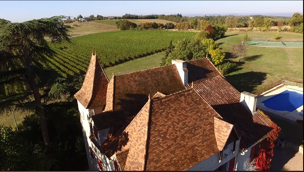 Bird's eye view late October morning